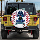 Seattle Mariners Car Spare Tire Cover With Camera Hole