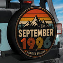 Retro September 1996 Jeep Car Spare Tire Cover
