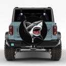 Shark Unzipped Jeep Car Spare Tire Cover