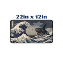 Sharpedo Pokemon The Great Wave Dark Desk Mat