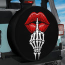 Shhh Skull Lip Car Spare Tire Cover