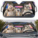 Shih Tzu Dogs Custom Car Windshield Sunshades
