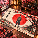 Shikamaru Naruto Cherry Blossom Rectangular Area Rug