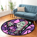 Shinobu Butterfree Pokemon Stained Glass Round Rug
