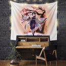 Shinobu Demon Slayer Cherry Blossom Tapestry