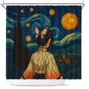 Shinobu Demon Slayer Starry Night Shower Curtain