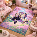 Shinobu Japan Cherry Blossom Rectangular Area Rug