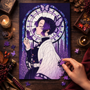 Shinobu Kocho Demon Slayer Stained Glass Jigsaw Puzzle