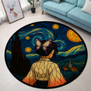 Shinobu Kocho Demon Slayer Starry Night Round Rug