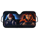 Shoto Todoroki x Enji Todoroki My Hero Academia Custom Car Windshield Sunshades