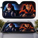 Shoto Todoroki x Enji Todoroki My Hero Academia Custom Car Windshield Sunshades