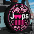 Silly Boys Jeep Are For Girls Car Spare Tire Cover