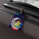 Simpsons Family Love You To The Moon Galaxy Luggage Tag