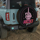 Skull ABCDEF You Car Spare Tire Cover