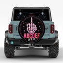 Skull ABCDEF You Car Spare Tire Cover