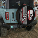 Skull American Flag US Marine Jeep Car Spare Tire Cover