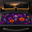 Skull Floral Desk Mat