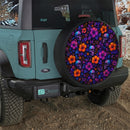 Skull Floral Custom Jeep Wheel Cover With Camera Hole
