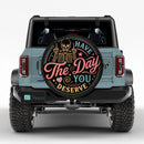 Have The Day You Deserve Funny Skeleton Skull Car Spare Tire Cover
