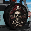 Skull Pirate Car Spare Tire Cover