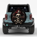 Skull Pirate Car Spare Tire Cover