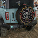 Skull Rub Some Dirth On It Car Spare Tire Cover