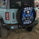 Skull Zero Fucks Given Car Spare Tire Cover