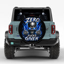 Skull Zero Fucks Given Car Spare Tire Cover