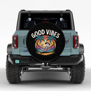 Skull Good Vibe Jeep Car Spare Tire Cover