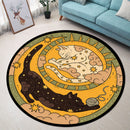 Sleep All Day Play All Night Carpet Round Rug