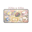 Sleeping Cute Pokemon Meadow Desk Mat