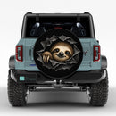 Sloth Tearing Car Spare Tire Cover