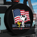 Snoopy American Flag 1776 Car Spare Tire Cover