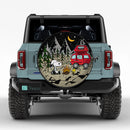 Snoopy Camping Night Sky Jeep Car Spare Tire Cover