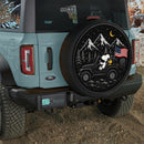 Snoopy Drive Black Jeep Car Spare Tire Cover