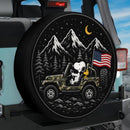 Snoopy Drive Camo Jeep Car Spare Tire Cover