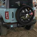 Snoopy Driving Green Jeep Car Spare Tire Cover