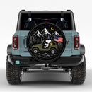 Snoopy Driving Green Jeep Car Spare Tire Cover