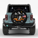 Snoopy Driving Orange Jeep Car Spare Tire Cover