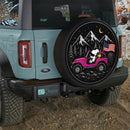 Snoopy Driving Pink Jeep Car Spare Tire Cover