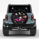 Snoopy Driving Pink Jeep Car Spare Tire Cover