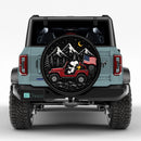 Snoopy Driving Red Jeep Car Spare Tire Cover