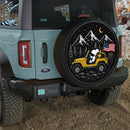 Snoopy Driving Yellow Jeep Car Spare Tire Cover