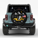 Snoopy Driving Yellow Jeep Car Spare Tire Cover