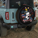 Snoopy Firework American Car Spare Tire Cover