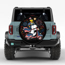 Snoopy Firework American Car Spare Tire Cover