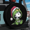 Snoopy in Grinch Suit Jeep Car Spare Tire Cover