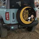 Snoopy I Love You To The Moon And Back Jeep Car Spare Tire Cover