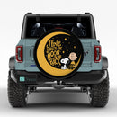 Snoopy I Love You To The Moon And Back Jeep Car Spare Tire Cover