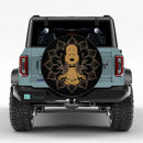 Mandala Meditating Snoopy Yoga Jeep Car Spare Tire Cover